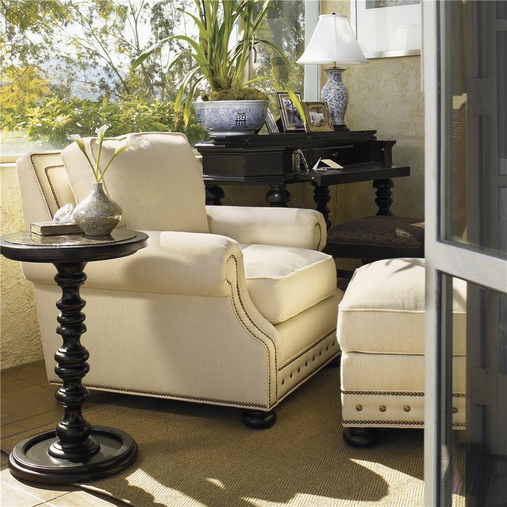 Tommy Bahama Home Kingstown 714044 Osbourne Ottoman with Nail Head